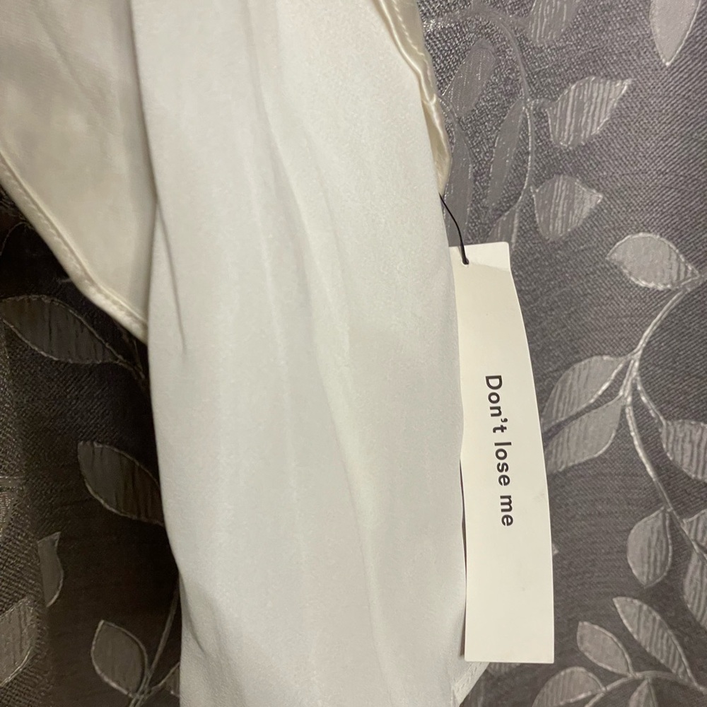 Reformation Esmee Silk Dress Ivory - Picture 13 of 14